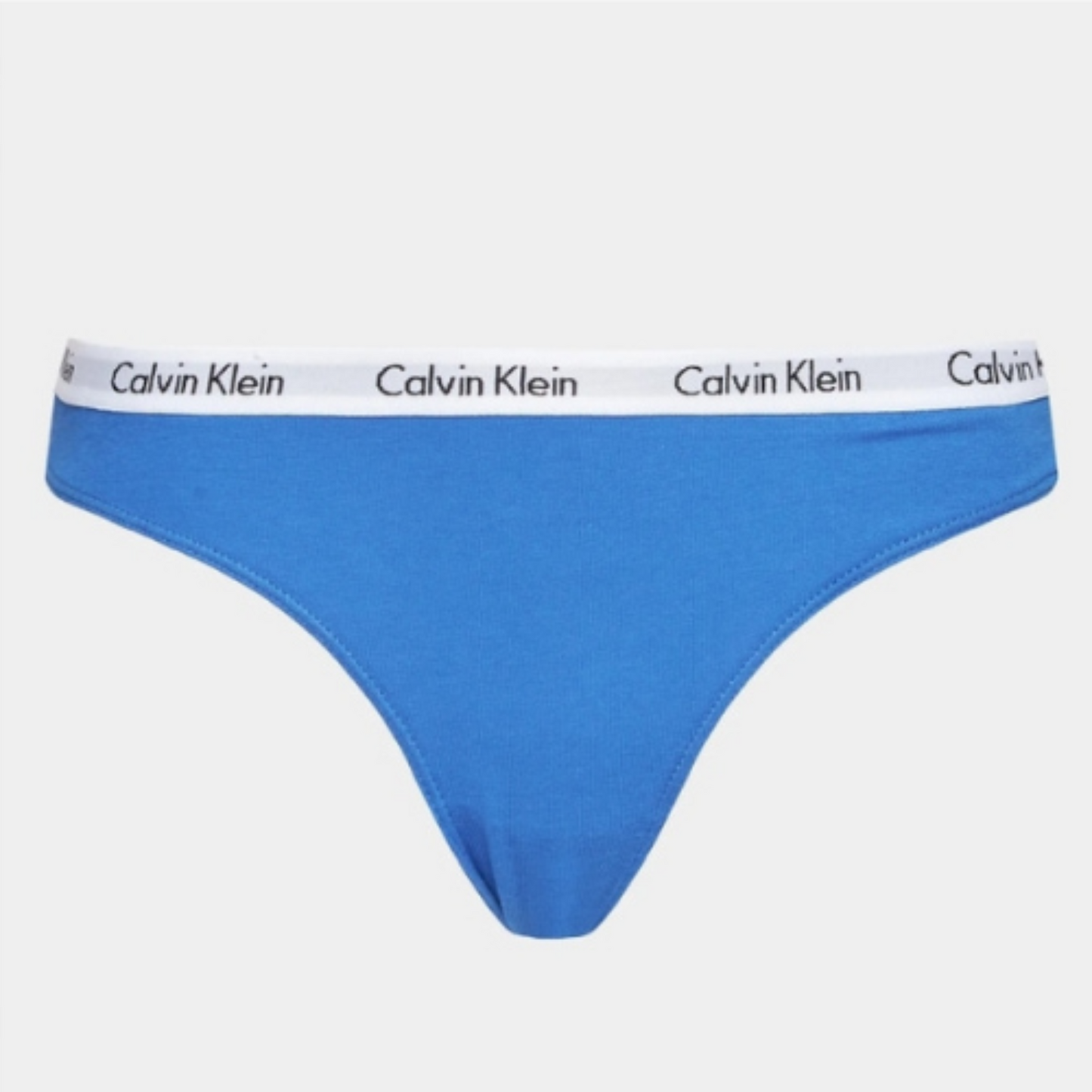 Calvin Klein Damen Slip S – Blau, Logo-Bund (CK91-0Z8A6J)