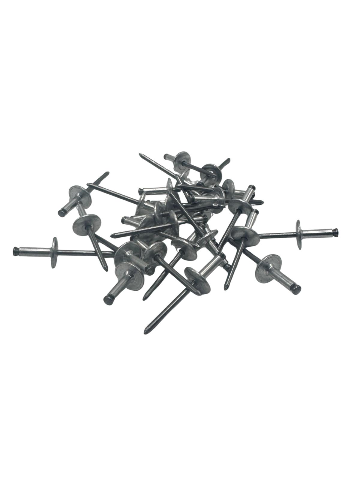 Nieten-Set 50 Stk. 22,2–28,6 mm – 25 Alu-Hohlnieten + 25 Stahl-Blindnieten, PARTSMASTER
