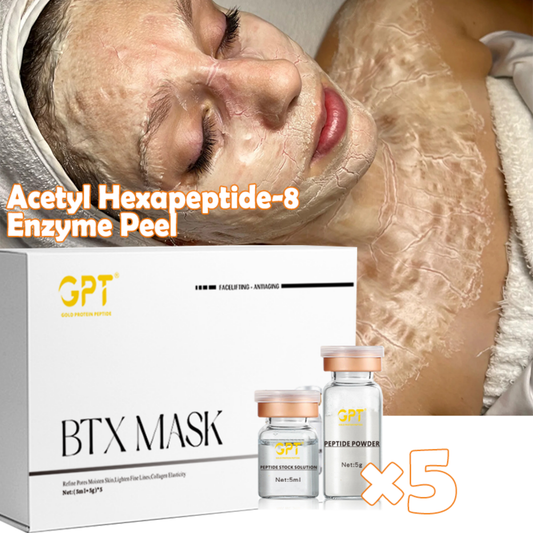 Koreanische Peptid-Enzym Gesichtsmaske – Hexapeptid-8, 5×