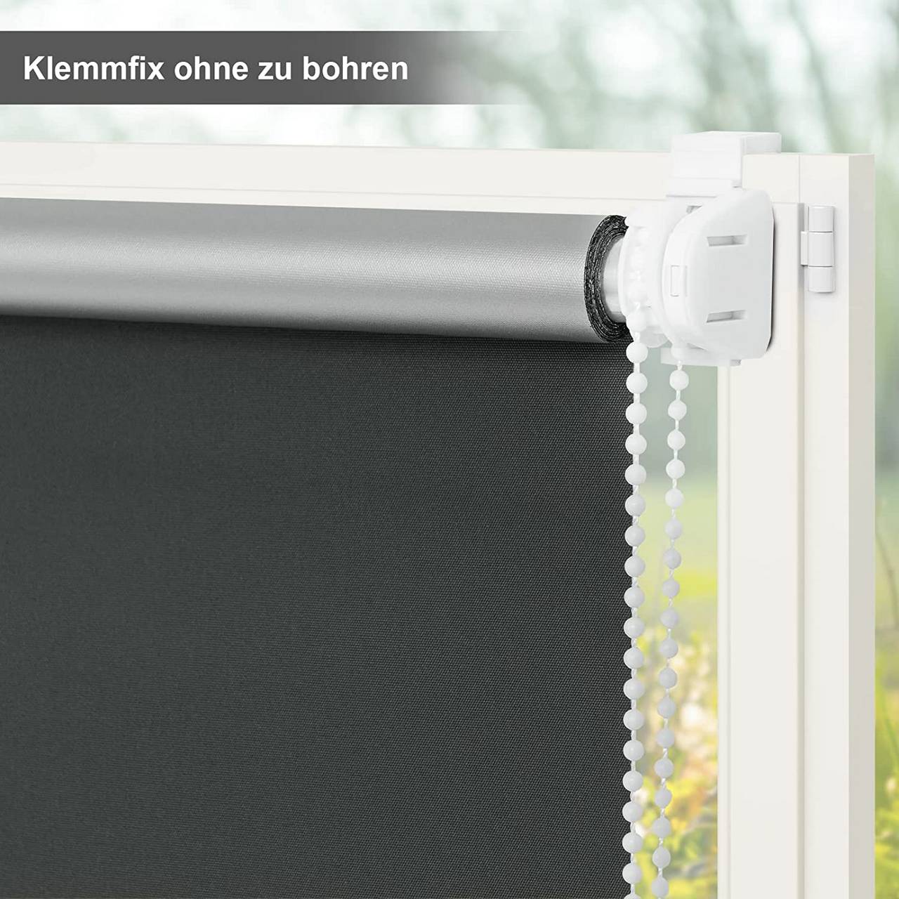 klemmträger detail – rollo am fensterflügel befestigt