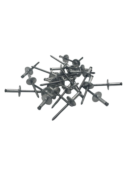 PARTSMASTER Nieten-Set 50 Stk. 26,9–33,3 mm – 25 Alu-Hohlnieten + 25 Stahl-Blindnieten